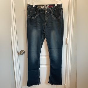 Hydraulic Lola Micro Boot Jeans Womens Stretch Blue Denim